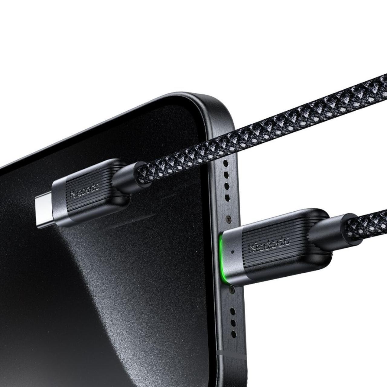 Laptop, Tablete & Telefoane - Mcdodo Cablu Type-C la Type-C 60W, Fast Charging, Self-Winding Series 1.2m Negru
