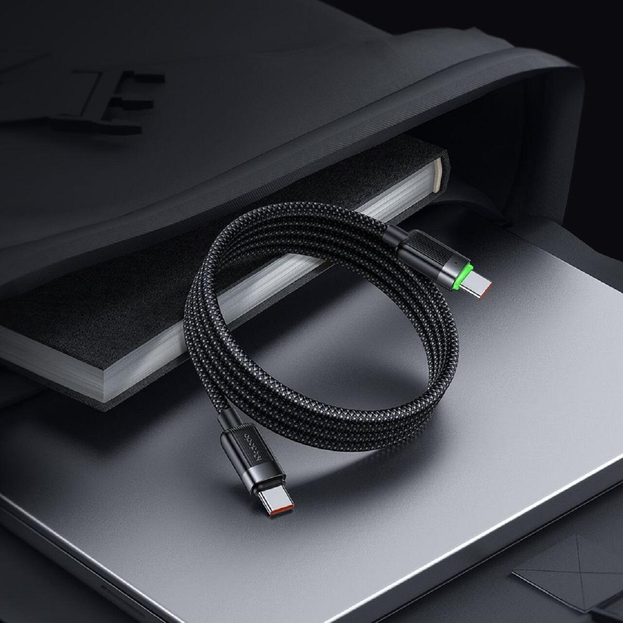 Mcdodo Cablu Type-C la Type-C 60W, Fast Charging, Self-Winding Series 1.2m Negru [4]