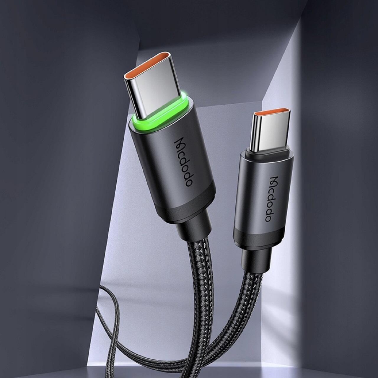 Mcdodo Cablu Type-C la Type-C PD60W Fast Charging, Aliaj de aluminiu, 1m, Negru [4]