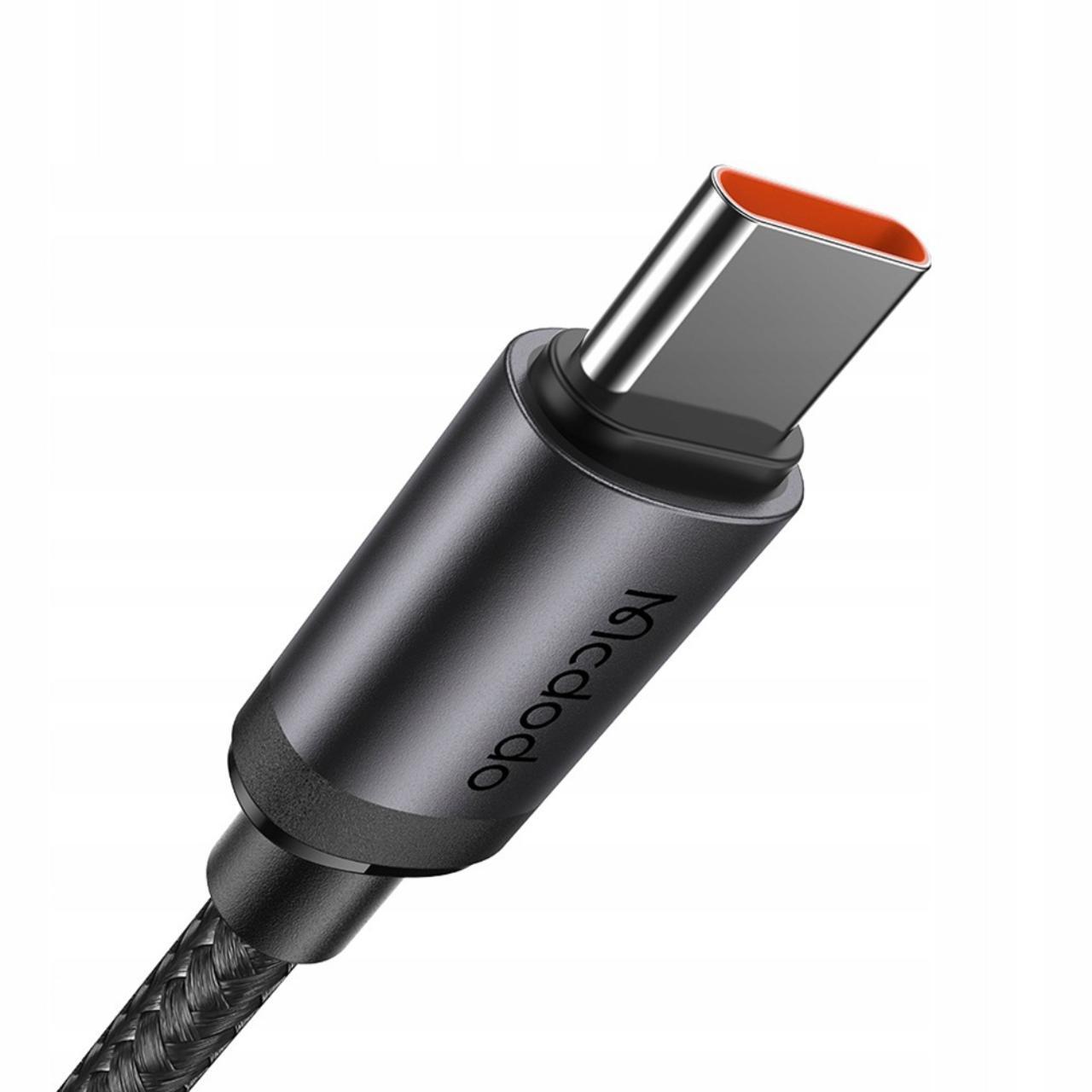 Mcdodo Cablu Type-C la Type-C PD60W Fast Charging, Aliaj de aluminiu, 1m, Negru [1]