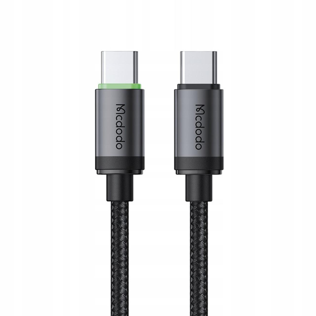 Laptop, Tablete & Telefoane - Mcdodo Cablu Type-C la Type-C PD60W Fast Charging, Aliaj de aluminiu, 1m, Negru
