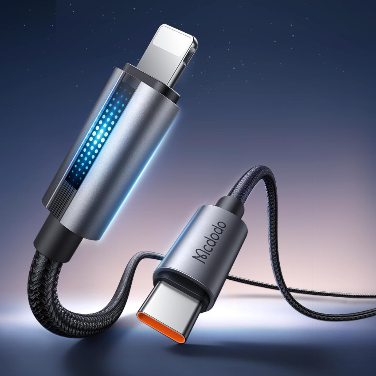 Mcdodo Cablu Type-C la Lightning 36W, Fast Charging, 3A, 1.2m, Negru [10]