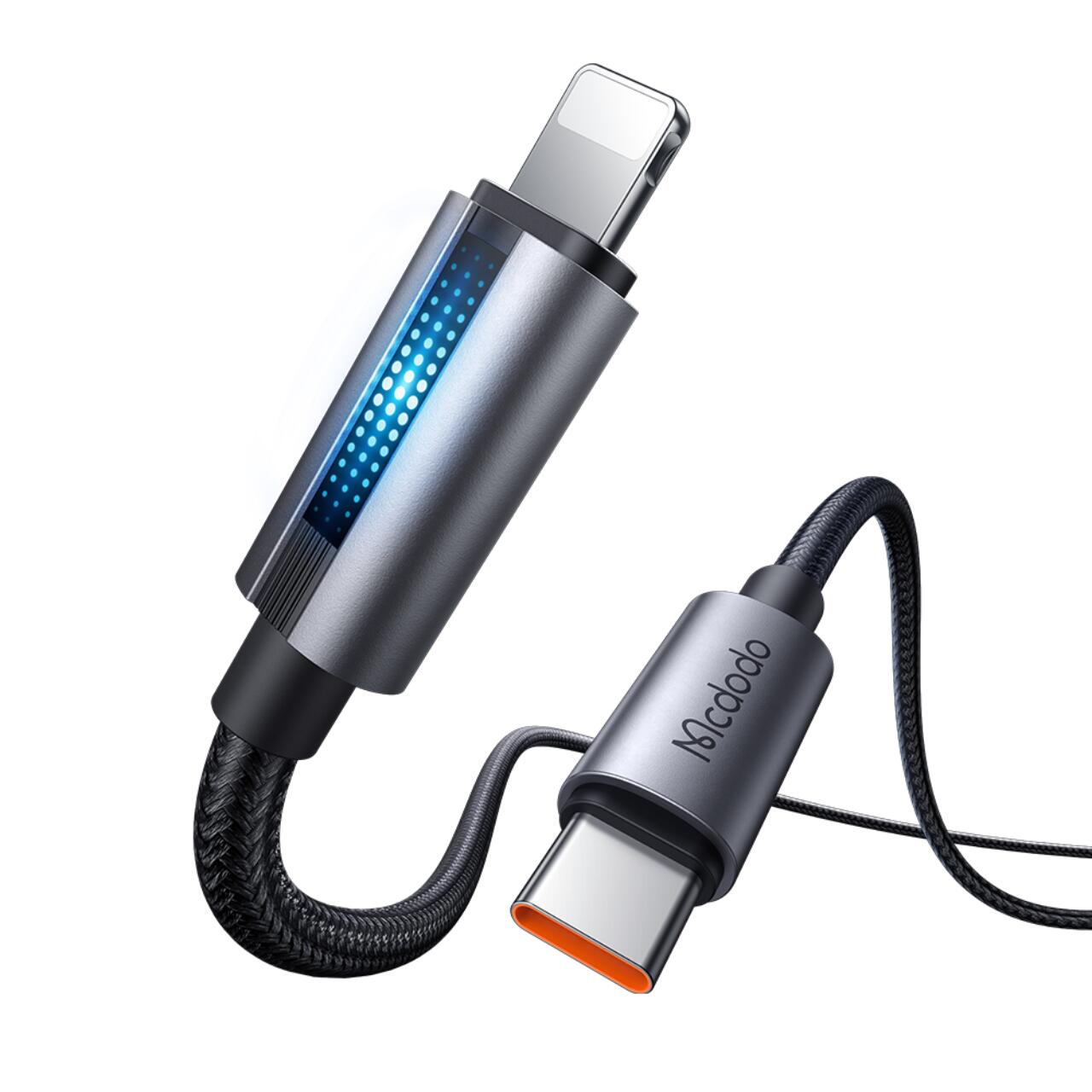 Mcdodo Cablu Type-C la Lightning 36W, Fast Charging, 3A, 1.2m, Negru [8]