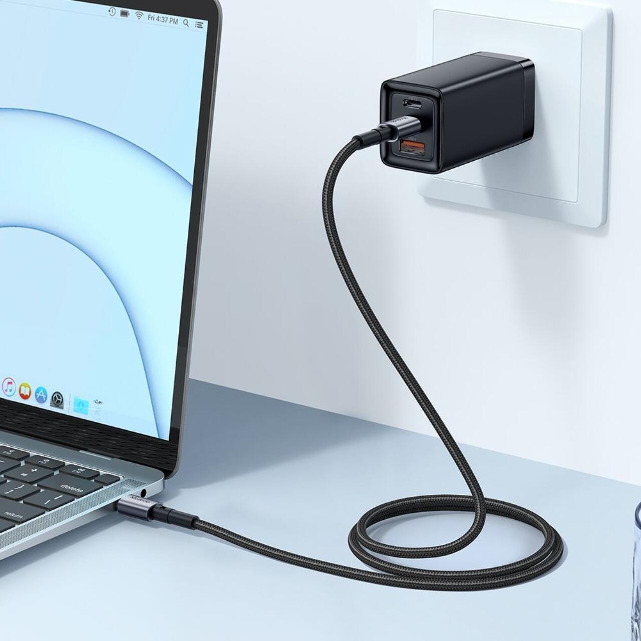 Mcdodo Cablu Type-C la Type-C Fast Charging PD 65W, 3.25A, 1m, Negru [3]