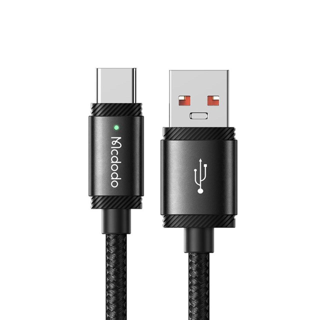 Laptop, Tablete & Telefoane - Mcdodo Cablu USB-A la Type-C SpeedCharge Series, Fast Charging, LED, 120W, 1.5m, Negru 
