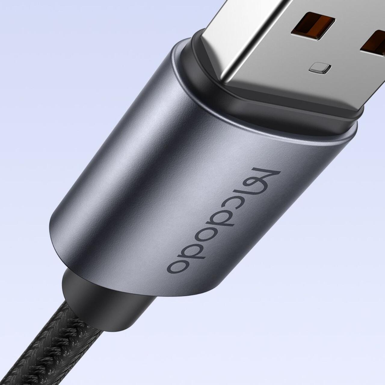 Mcdodo Cablu USB-A la Lightning Fast Charging, 3A LED, 1.2m Negru [3]