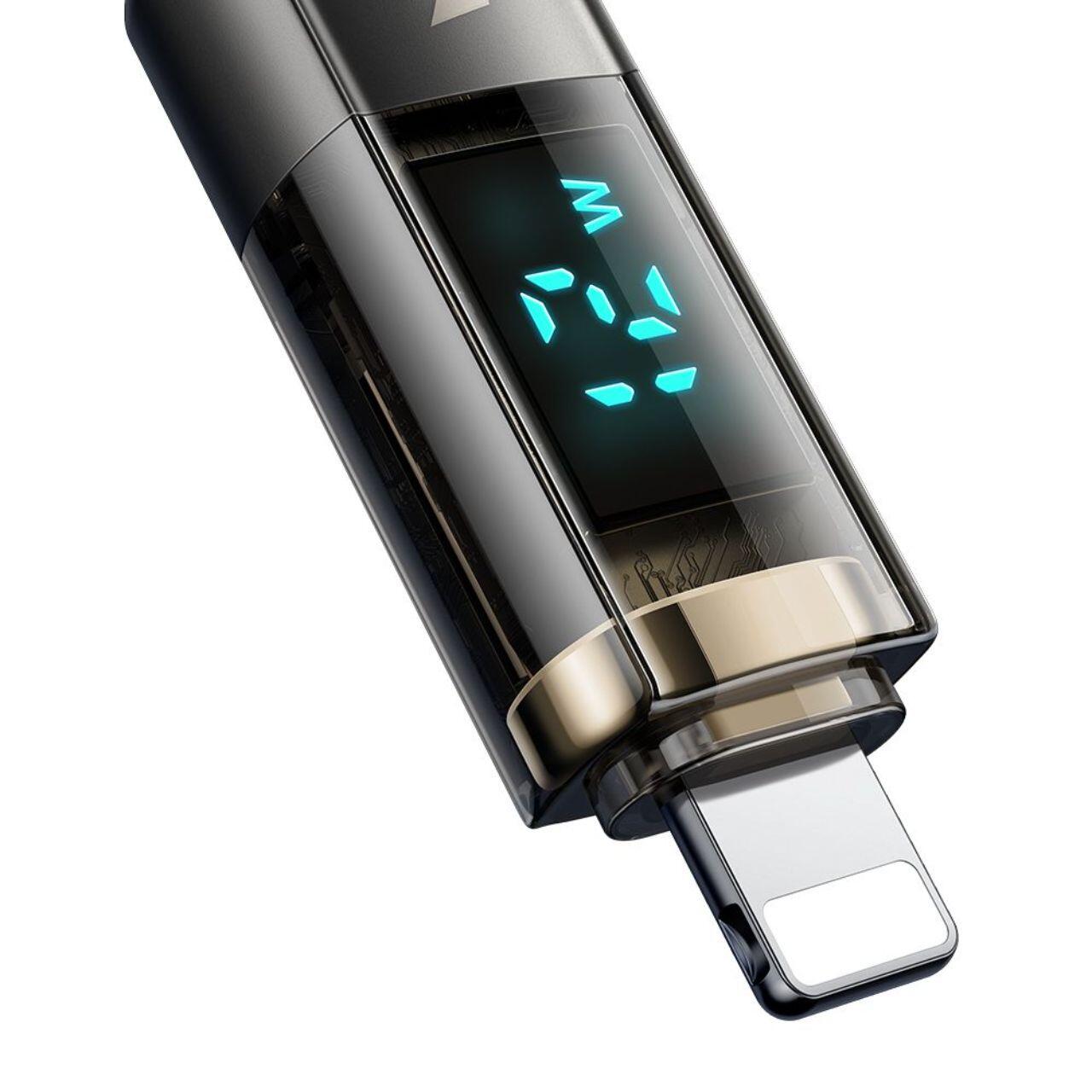 Laptop, Tablete & Telefoane - Mcdodo Cablu USB la Lightning Display Auto Power Off, Fast Charging, 1.2m, Negru