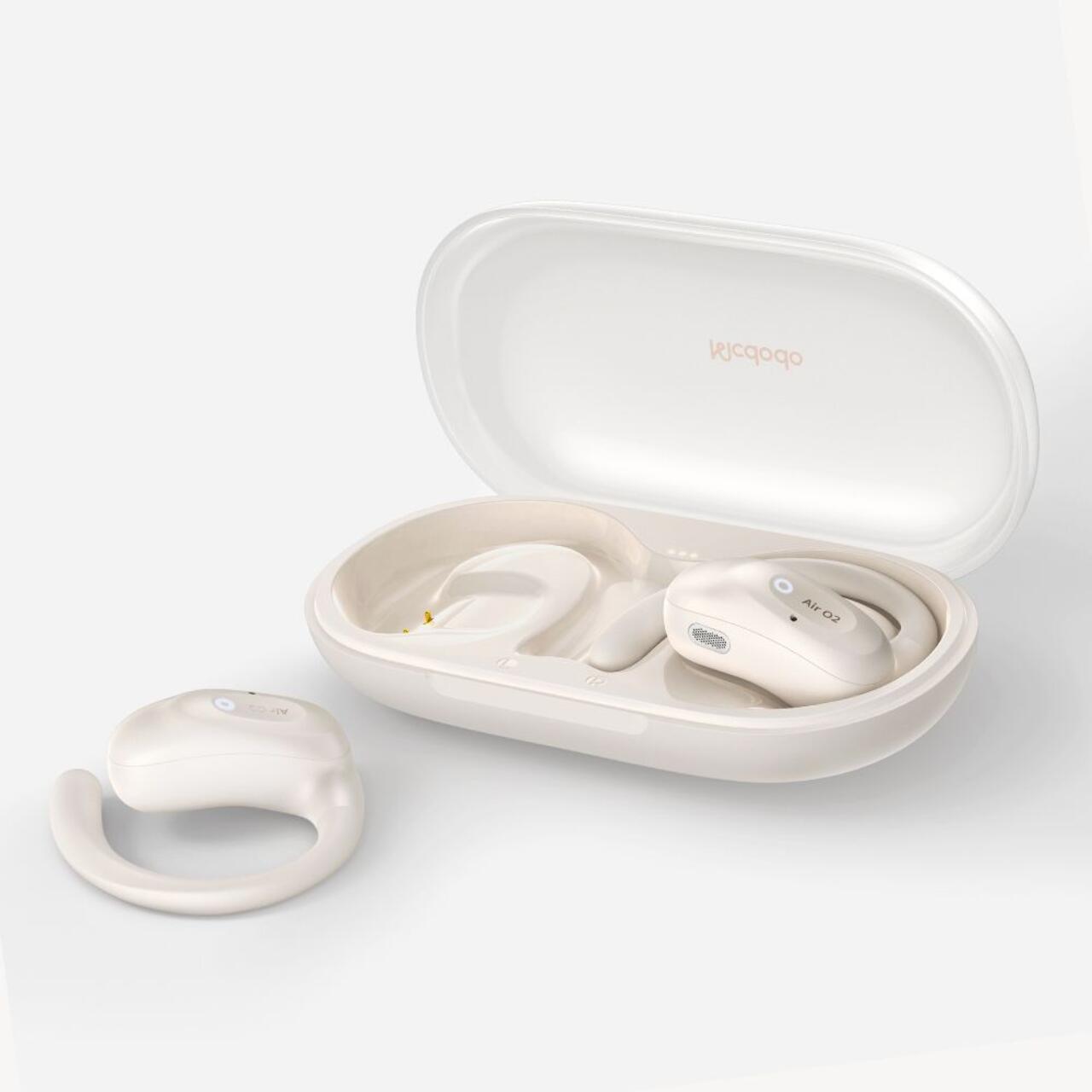 Mcdodo Casti Bluetooth Wireless Open-Ear OWS Air O2 Series, Design ergonomic, Bej [3]