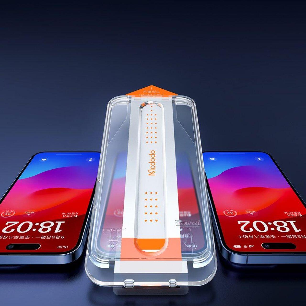 Laptop, Tablete & Telefoane - Mcdodo Folie Glass iPhone 15 Pro Max Transparent
