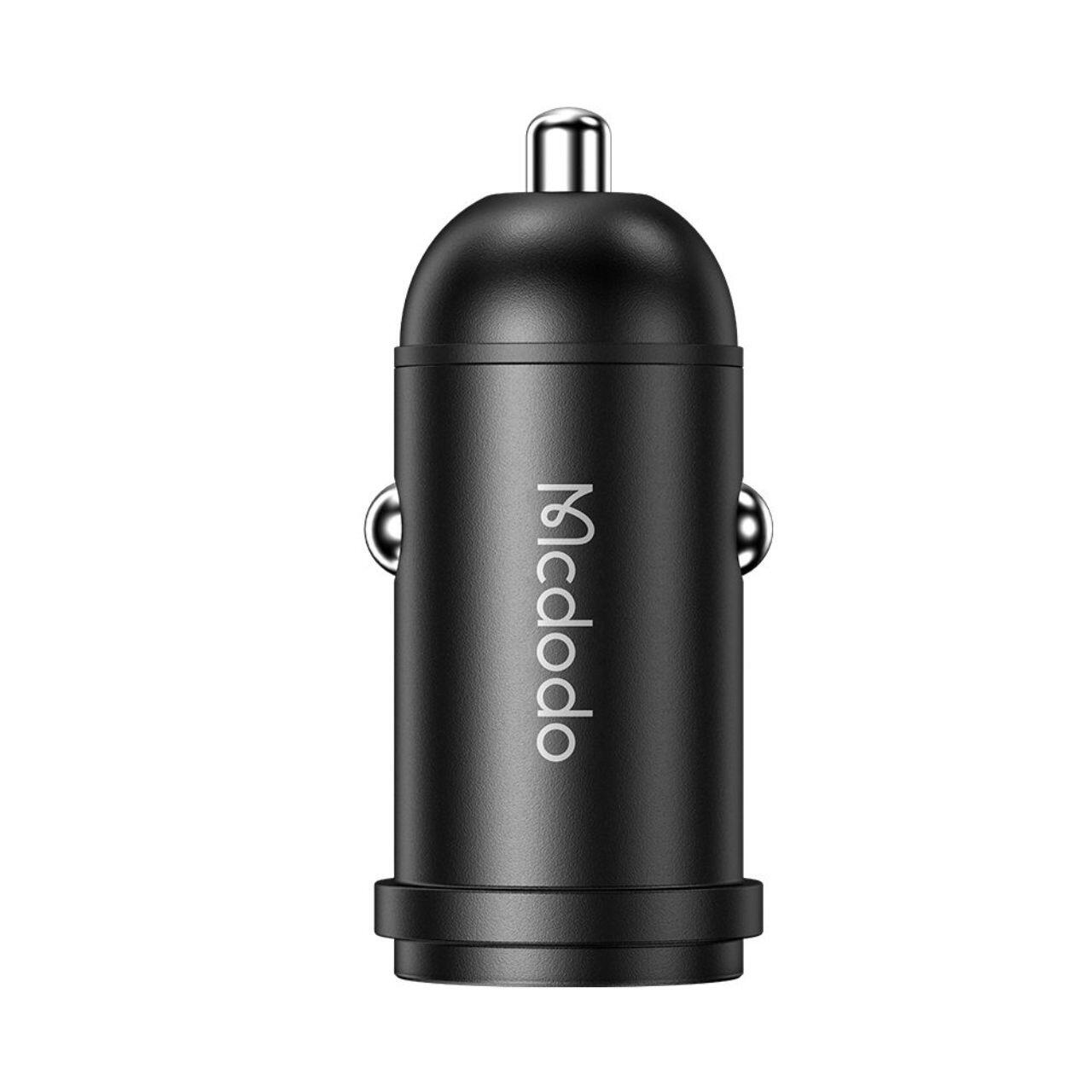 Mcdodo Set Incarcator Auto 1xType-C Fast Charging PD 30W, cablu Type-C la Lightning 1.2m Negru [3]