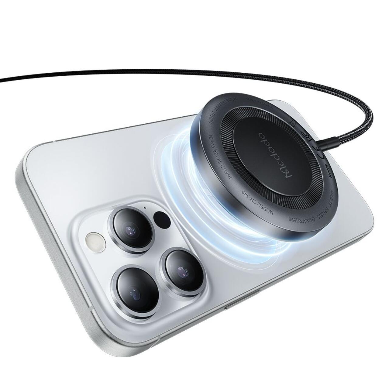 Mcdodo Incarcator Wireless Magnetic, 15W, 1m Negru [4]