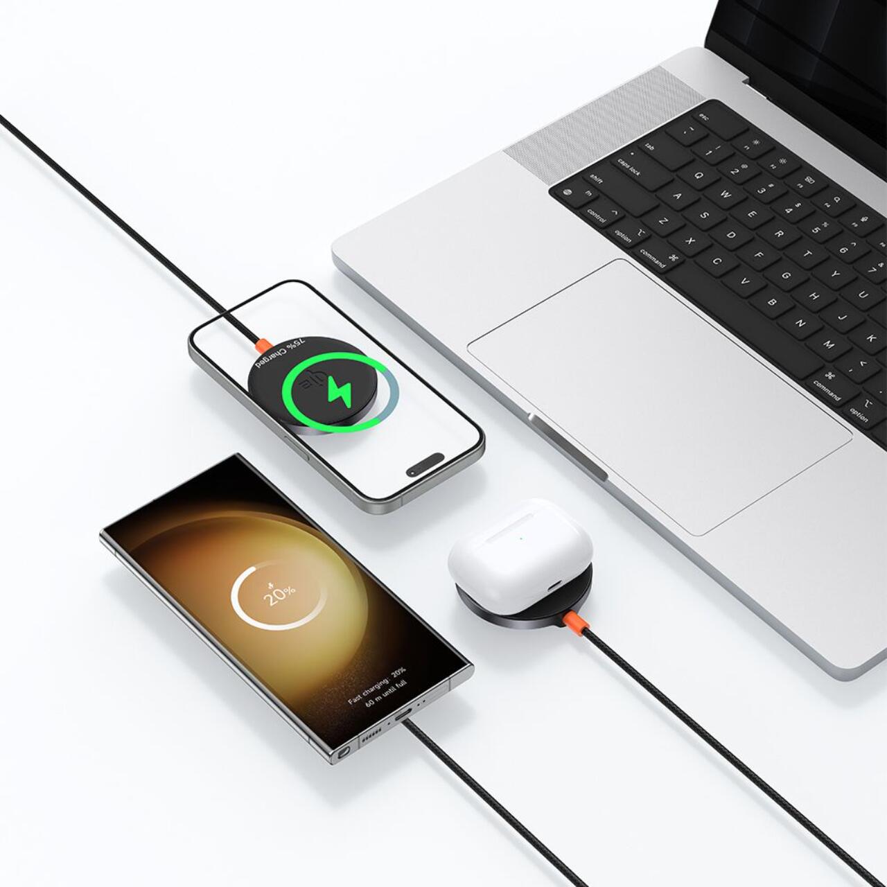 Mcdodo Incarcator wireless MagQ Magnetic, 15W, Qi2, cip MSC Negru [5]