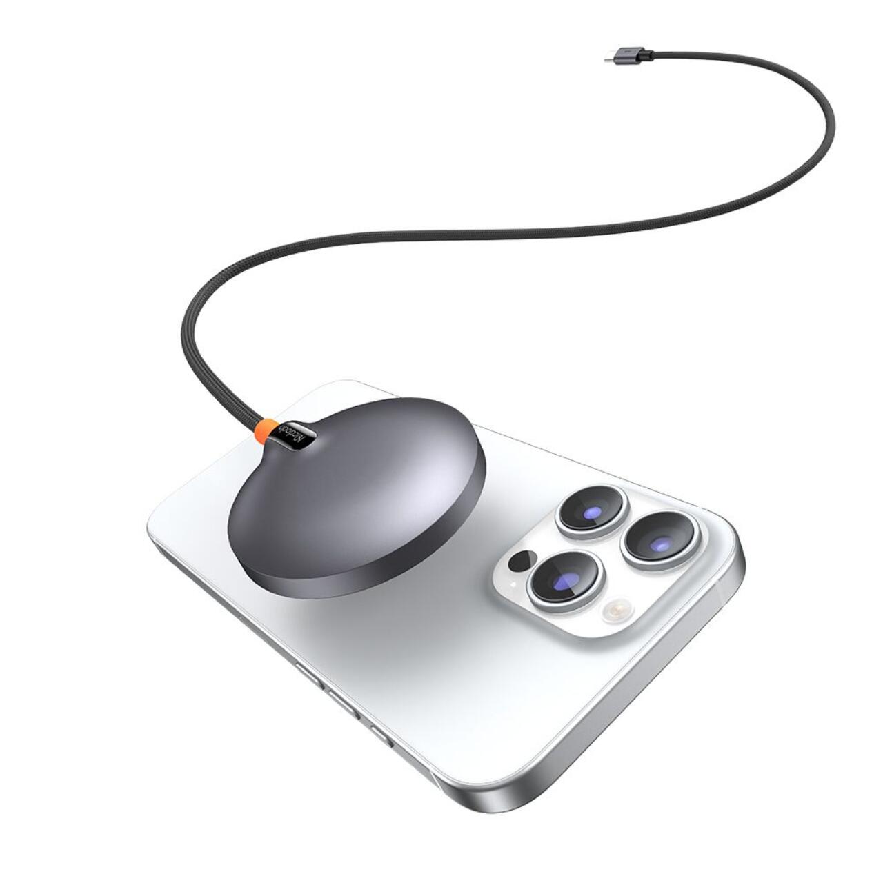 Mcdodo Incarcator wireless MagQ Magnetic, 15W, Qi2, cip MSC Negru [9]