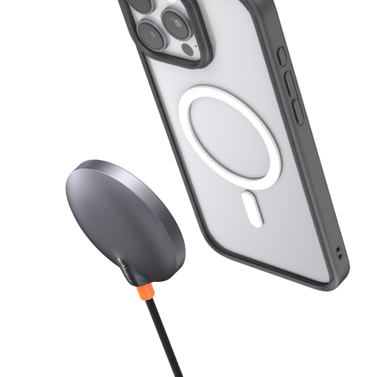 Mcdodo Incarcator wireless MagQ Magnetic, 15W, Qi2, cip MSC Negru [3]