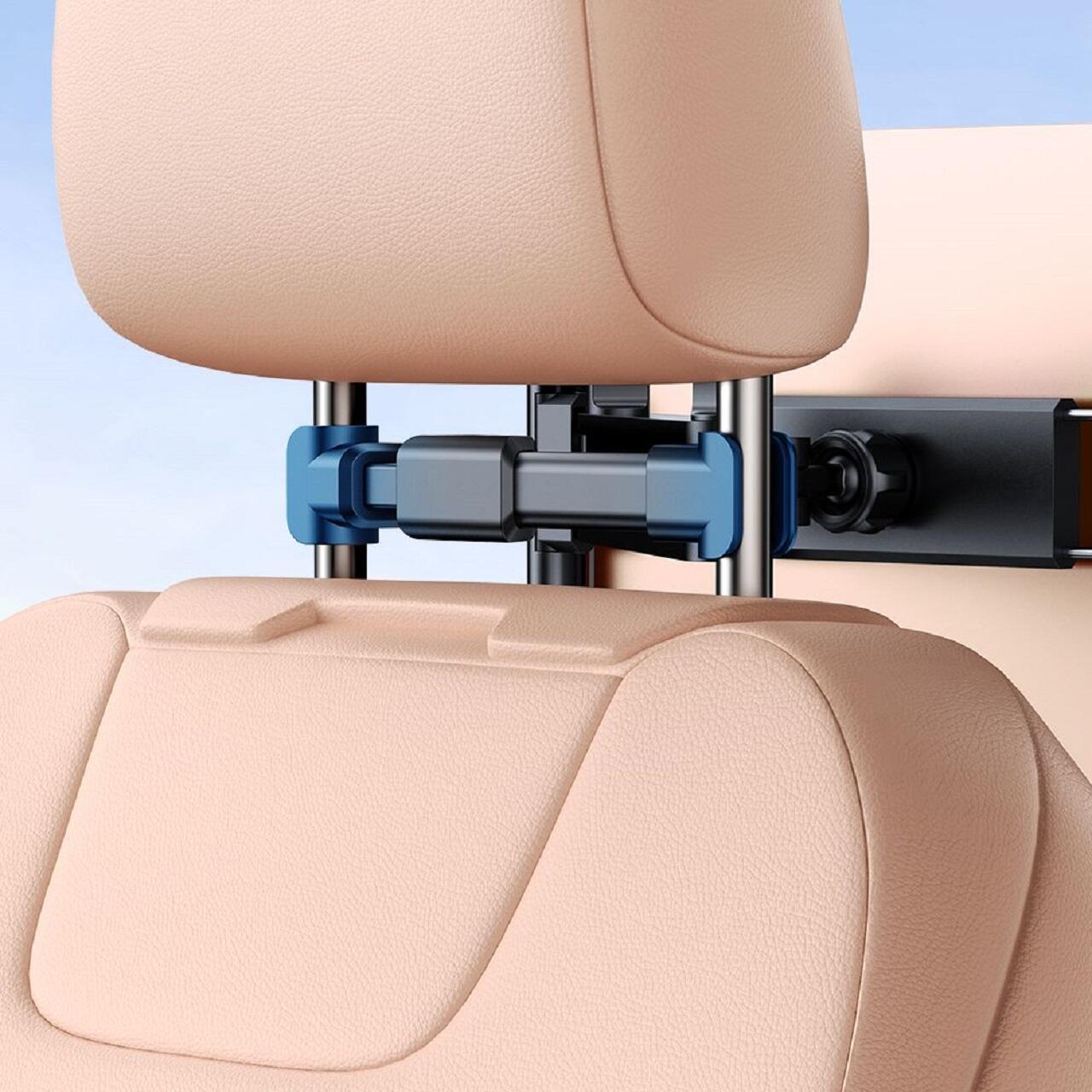 Mcdodo Suport Auto telefon si tableta cu diagonala intre 4.7 si 12.9 inch, rotire la 360 grade, pentru tetiera, Negru [6]