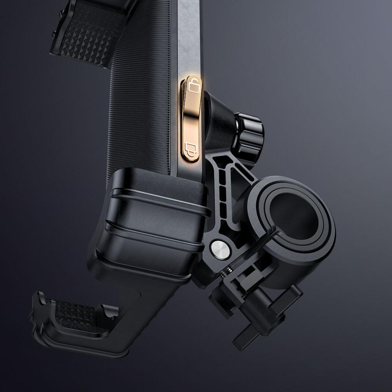 Mcdodo Suport Telefon pentru Bicicleta Basalt Series, reglabil  360, pentru telefoane cu diagonala 4,2 - 6,5 inch, Negru [6]