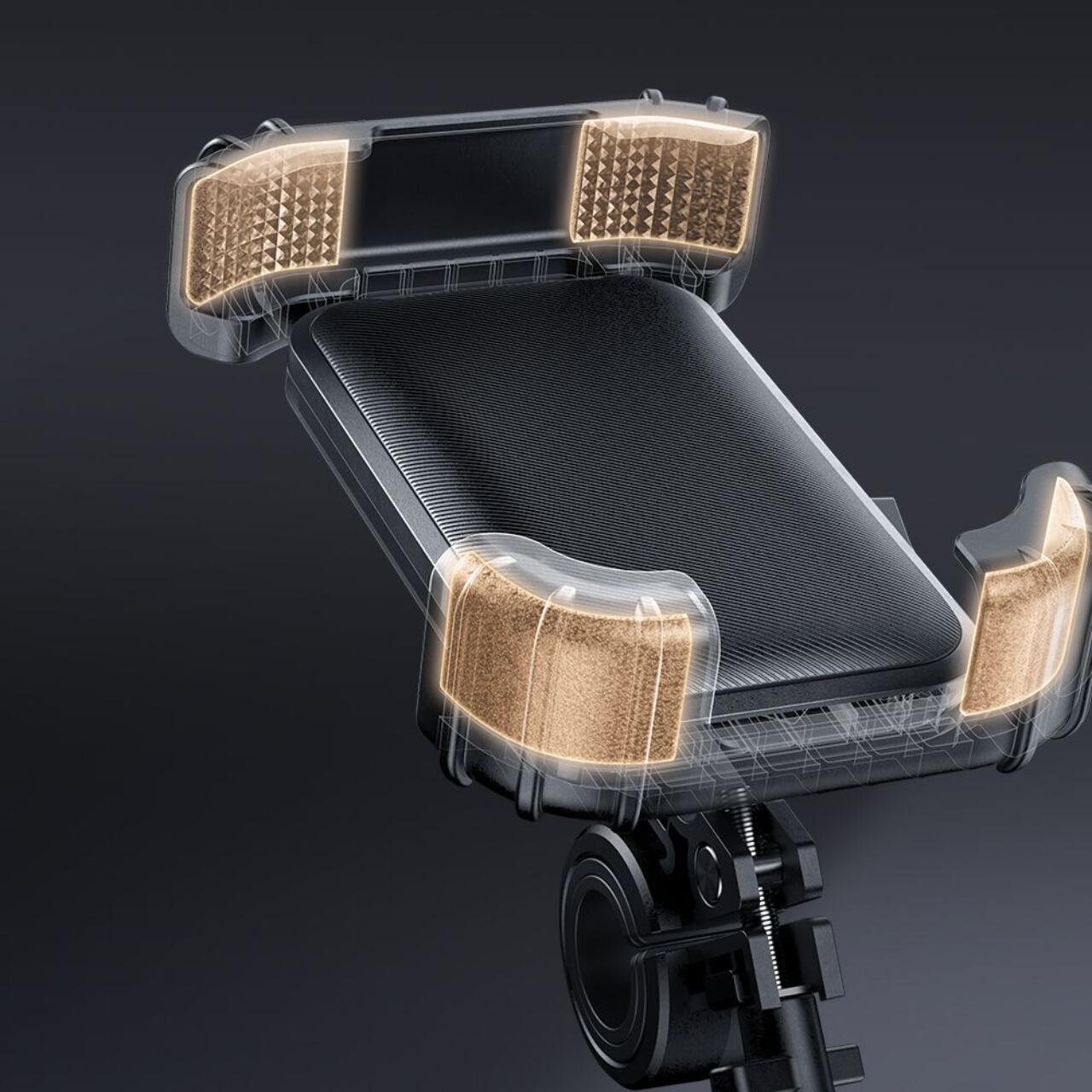 Mcdodo Suport Telefon pentru Bicicleta Basalt Series, reglabil  360, pentru telefoane cu diagonala 4,2 - 6,5 inch, Negru [4]