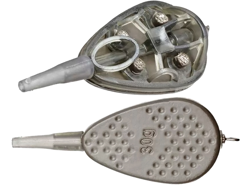 Pescuit si vanatoare - Momitor Brain In-Line Drop Flat Feeder 20g - Small