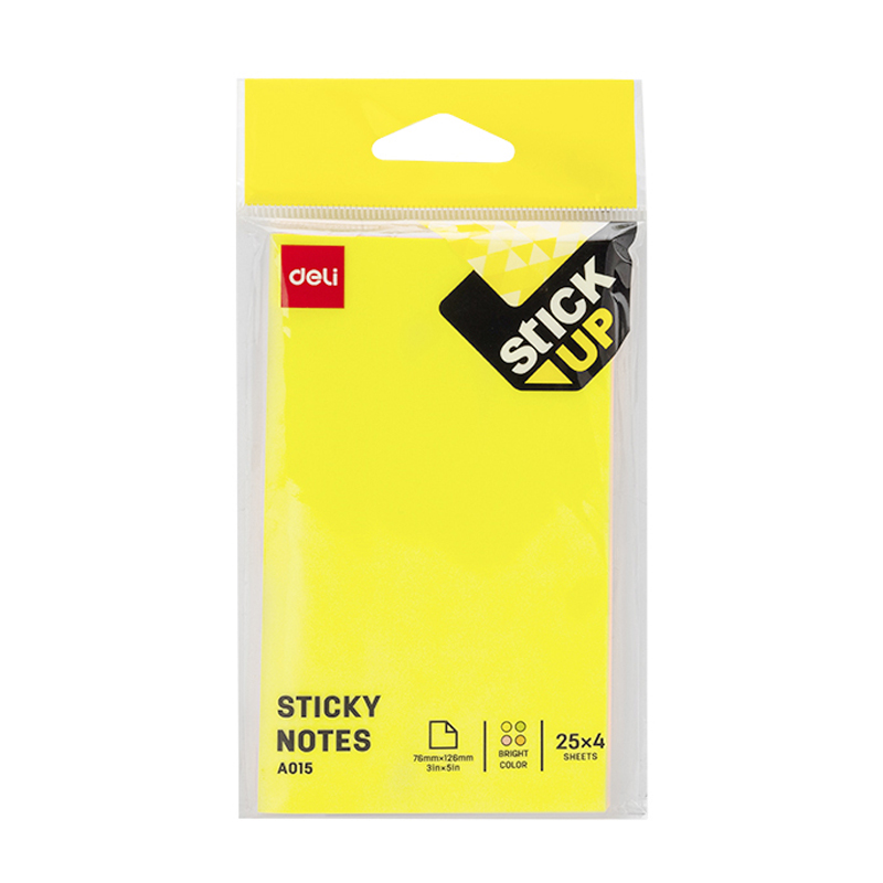 Notesuri adezive - Notes adeziv 76*126mm div. culori pastel polybag deli
