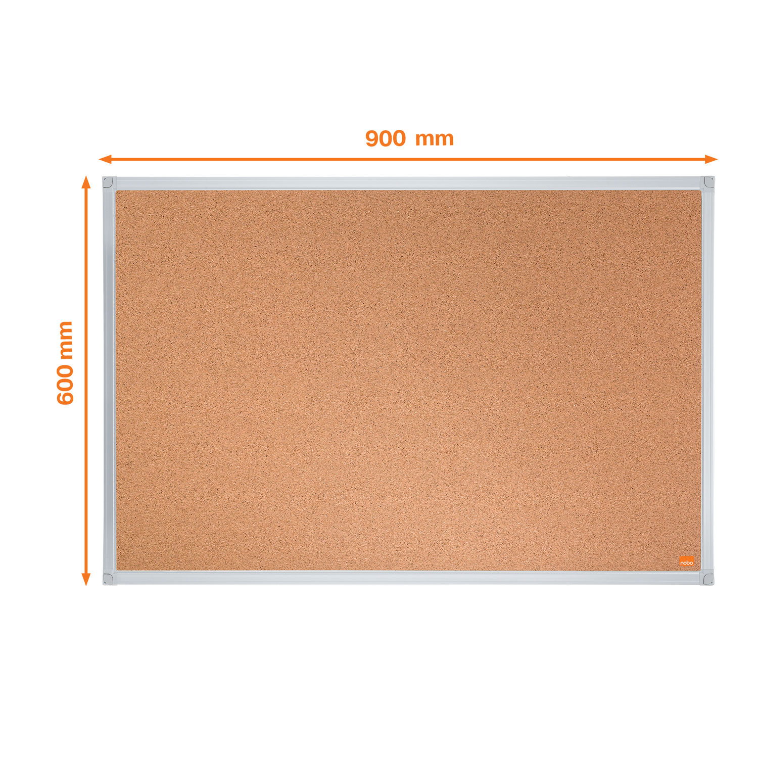 Panou pluta 90 x 60 cm rama aluminiu essentials nobo [2]