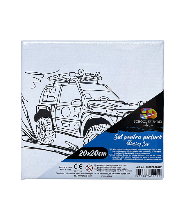 Art & Craft si Artizanat - Panza predesenata pe sasiu 20*20cm 4x4 sf art pigna