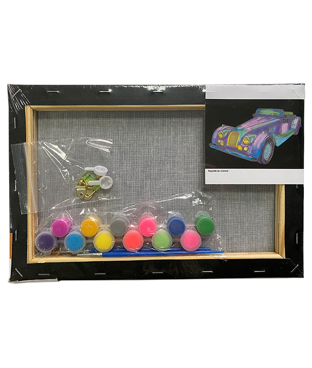 Panza predesenata pe sasiu neagra 20 x 30 cm masina sf art pigna [1]
