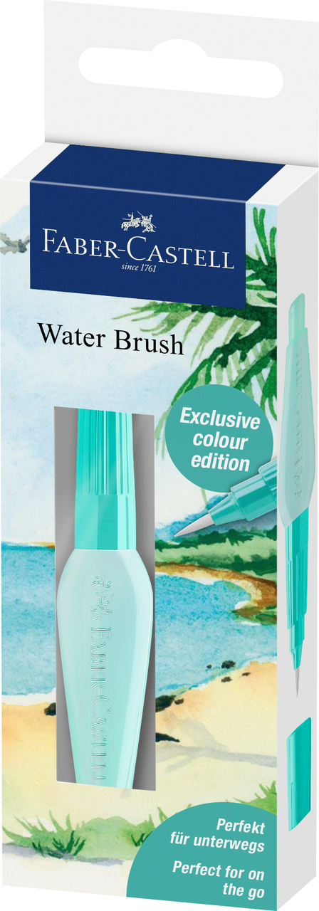 Pensula cu rezervor apa tropical turcoaz m faber-castell [1]