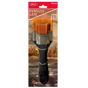 Art & Craft si Artizanat - Pensule set 3 par sintetic late daco pn263