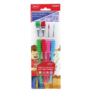 Art & Craft si Artizanat - Pensule set 4 par sintetic daco pn294p