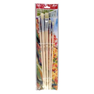 Art & Craft si Artizanat - Pensule set 5 par porc daco pn395