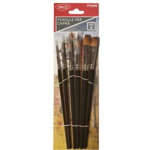 Art & Craft si Artizanat - Pensule set 6 par capra daco pn496