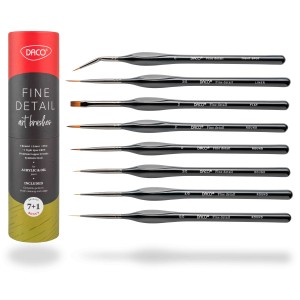 Art & Craft si Artizanat - Pensule set 7+1 pt miniatura si detaliu pn297