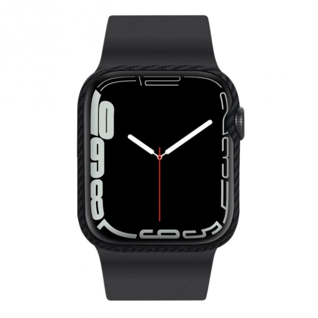 Pitaka Carcasa Air Case Aramida Apple Watch 7 45mm Negru [2]