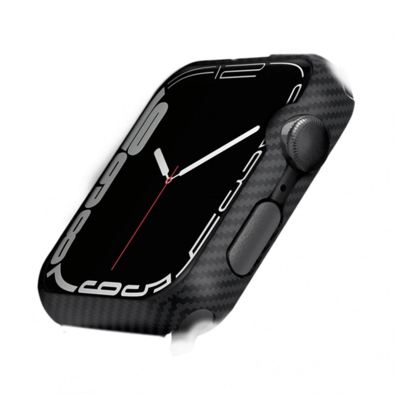 Pitaka Carcasa Air Case Aramida Apple Watch 7 45mm Negru [1]
