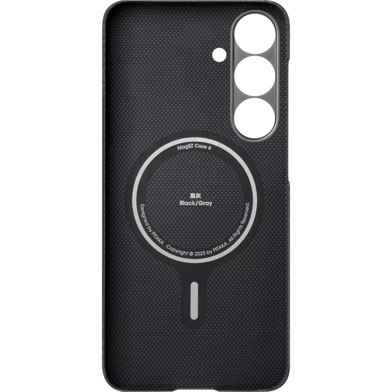 Pitaka Husa MagEZ 6 Aramida Samsung Galaxy S25 Negru / Gri [2]