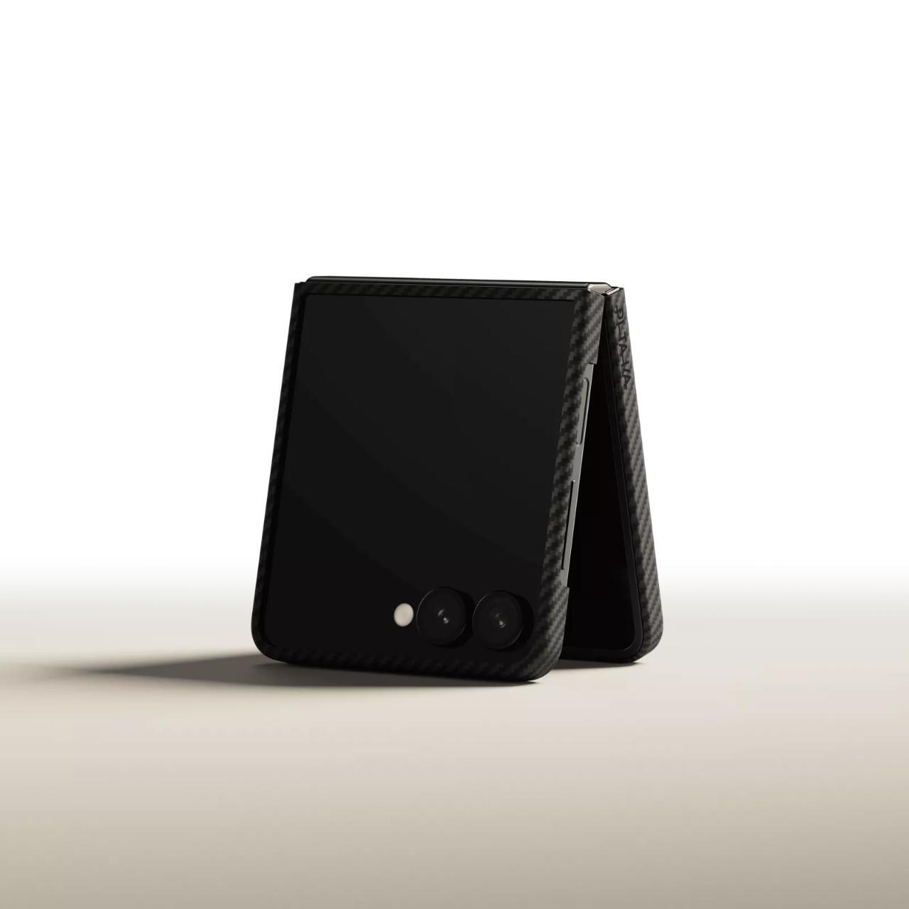 Pitaka Husa MagEZ 7, 600D, Ultra-Slim Aramida Magsafe Samsung Galaxy Z Flip7 Negru / Gri [2]