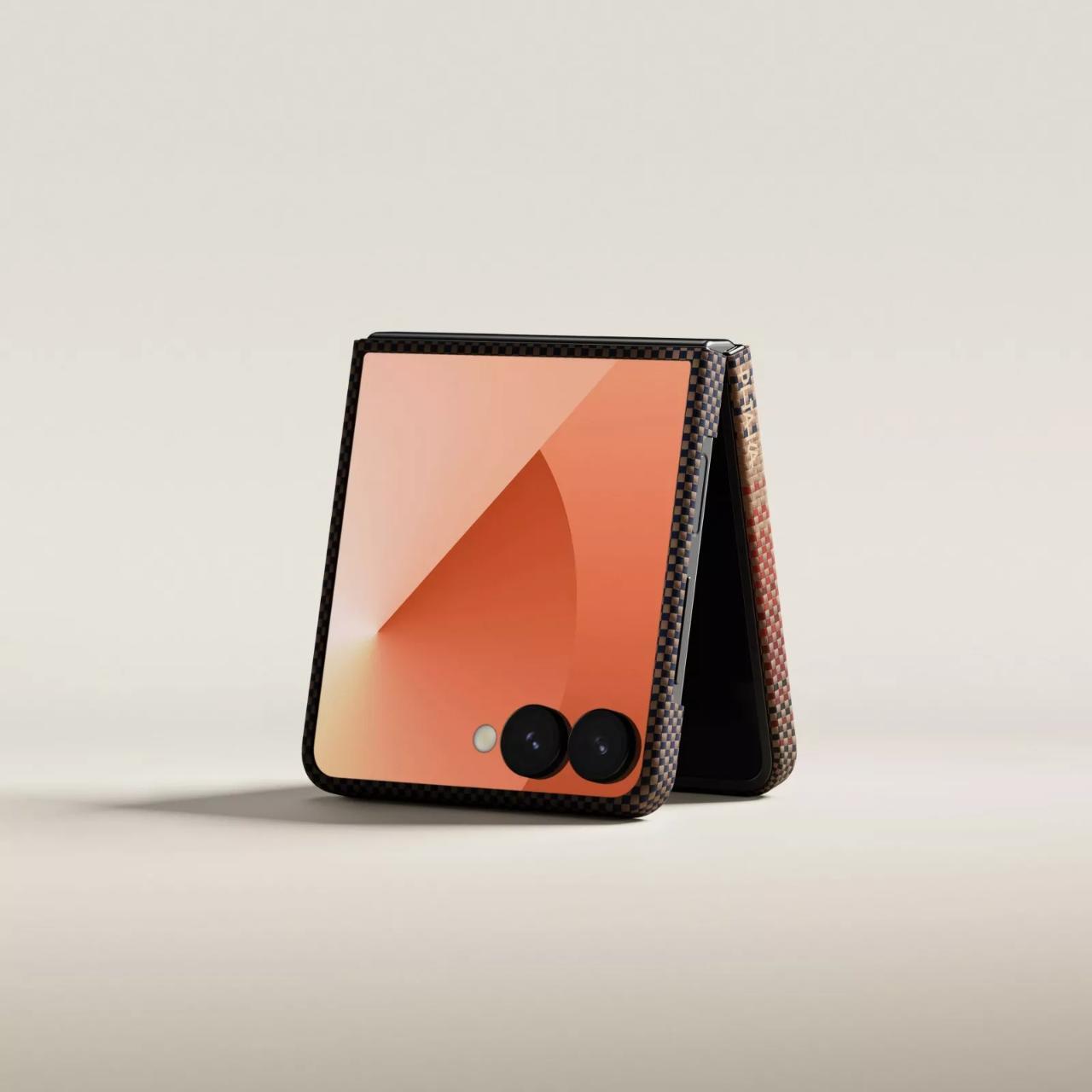 Pitaka Husa MagEZ 7 Ultra-Slim Aramida Magsafe Samsung Galaxy Z Flip7 Sunset [2]