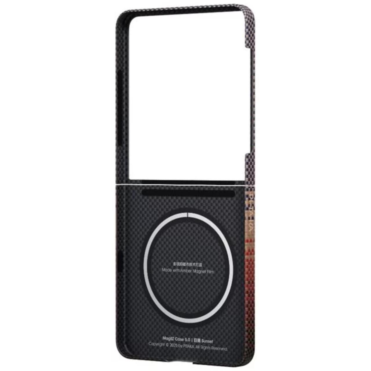 Pitaka Husa MagEZ 7 Ultra-Slim Aramida Magsafe Samsung Galaxy Z Flip7 Sunset [1]