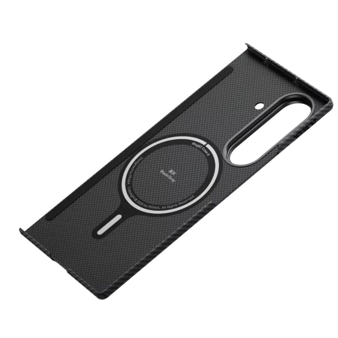 Pitaka Husa MagEZ 7 Pro 600D Ultra-Slim Aramida Magsafe Samsung Galaxy Z Fold7 Negru / Gri [3]