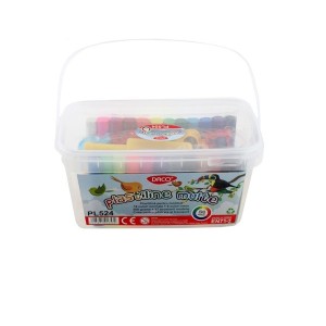 Art & Craft si Artizanat - Plastilina 24c 17accesorii 500g daco plastiline multe pl524