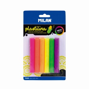 Art & Craft si Artizanat - Plastilina 6c 70g neon milan 914706n