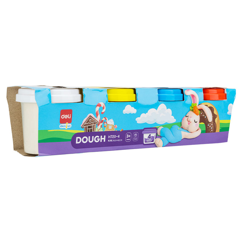 Art & Craft si Artizanat - Plastilina modelaj 4 culori x 100g deli