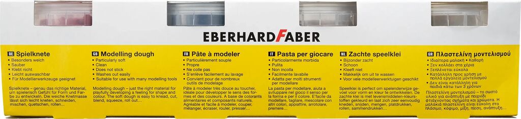 Plastilina modelaj 4culori basic x 140g eberhard faber [3]