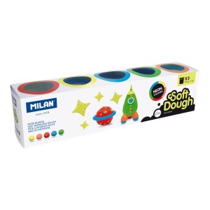 Art & Craft si Artizanat - Plastilina usoara 5x142g neon milan 913505n