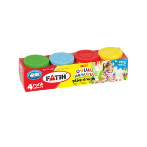 Art & Craft si Artizanat - Plastilina usoara modeling dough neon 4x50g mini fatih 50610