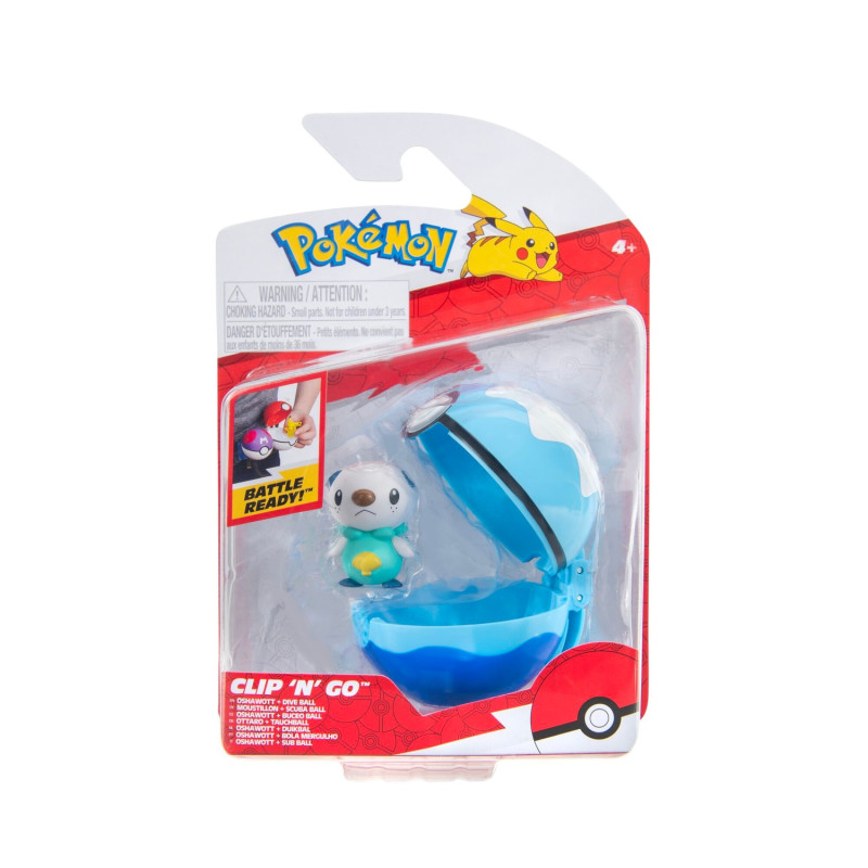 Jucării și Jocuri pentru copii - Pokemon - Figurina Deluxe de actiune, Oshawott + Dive Ball copii varsta 3-5 ani|5-7 ani|7-9 ani|9-12 ani|12-14 ani|14-18 ani