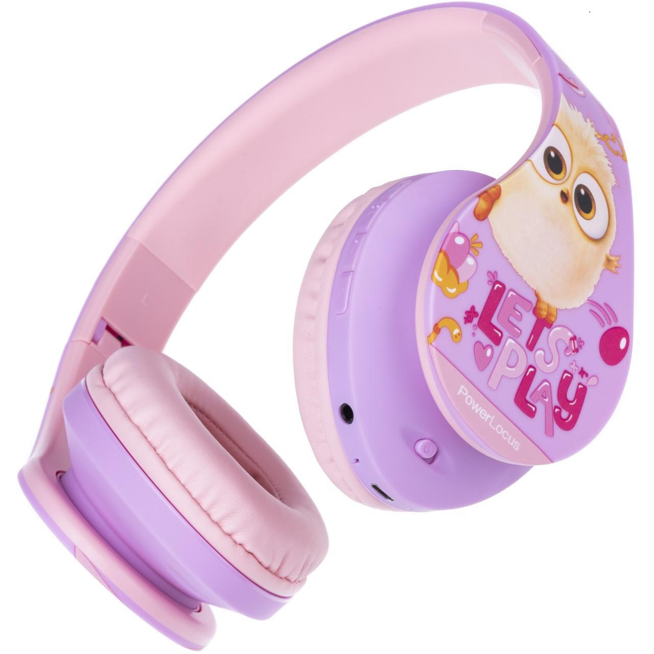 PowerLocus Casti pentru copii, Wireless, P2 Angry Birds Pink [1]