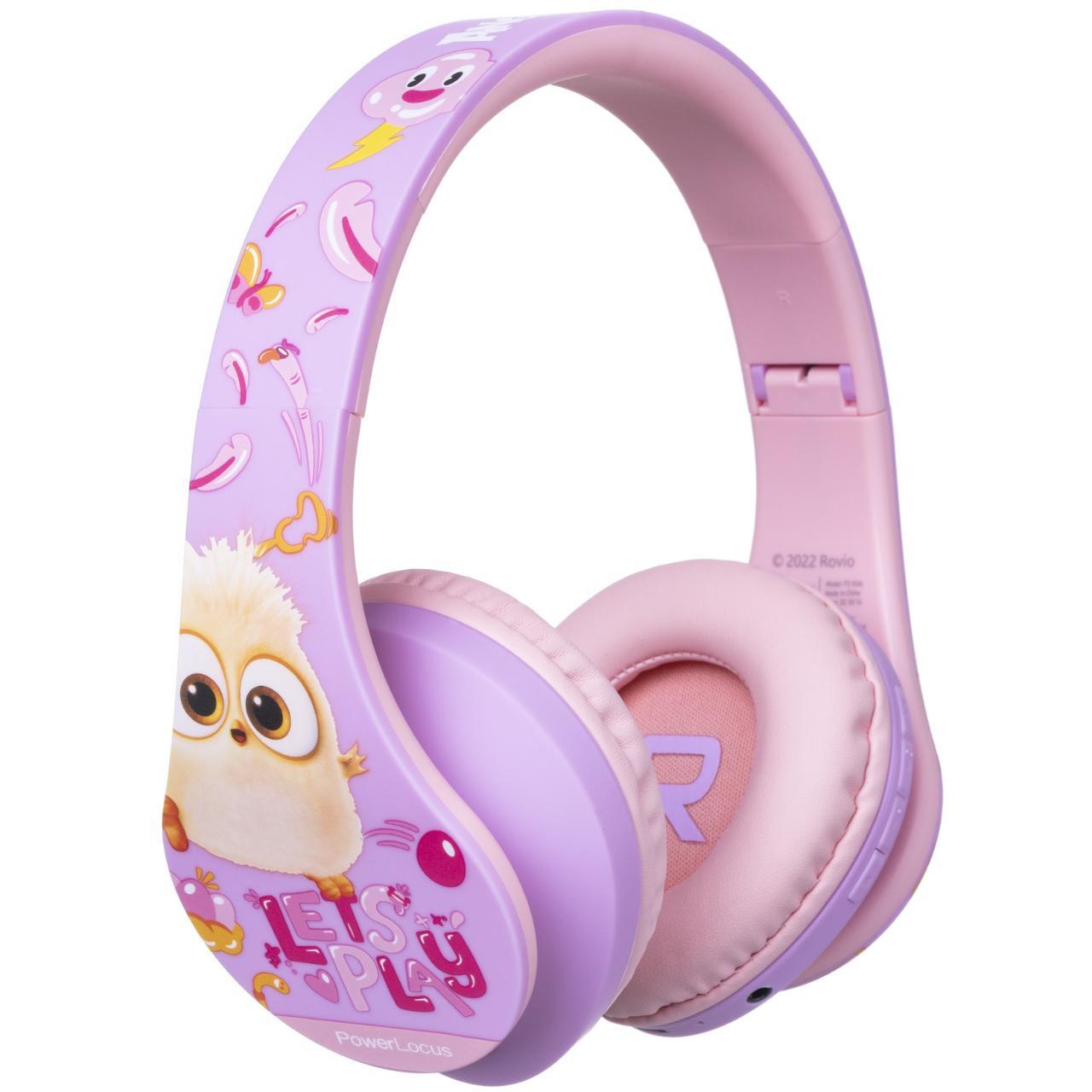 Laptop, Tablete & Telefoane - PowerLocus Casti pentru copii, Wireless, P2 Angry Birds Pink