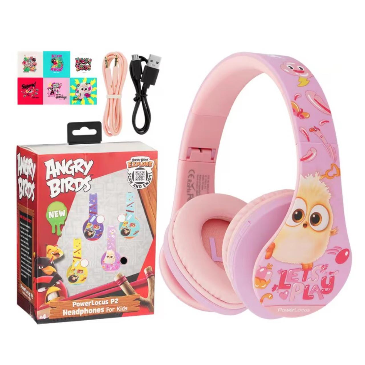 PowerLocus Casti pentru copii, Wireless, P2 Angry Birds Pink [6]
