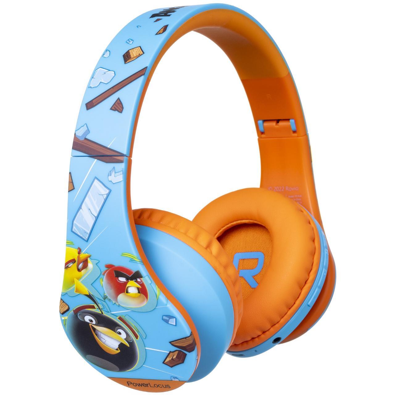 Laptop, Tablete & Telefoane - PowerLocus Casti pentru copii, Wireless, P2 Angry Birds Orange